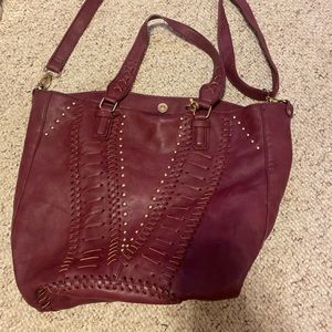 rhinestone boho tote purse